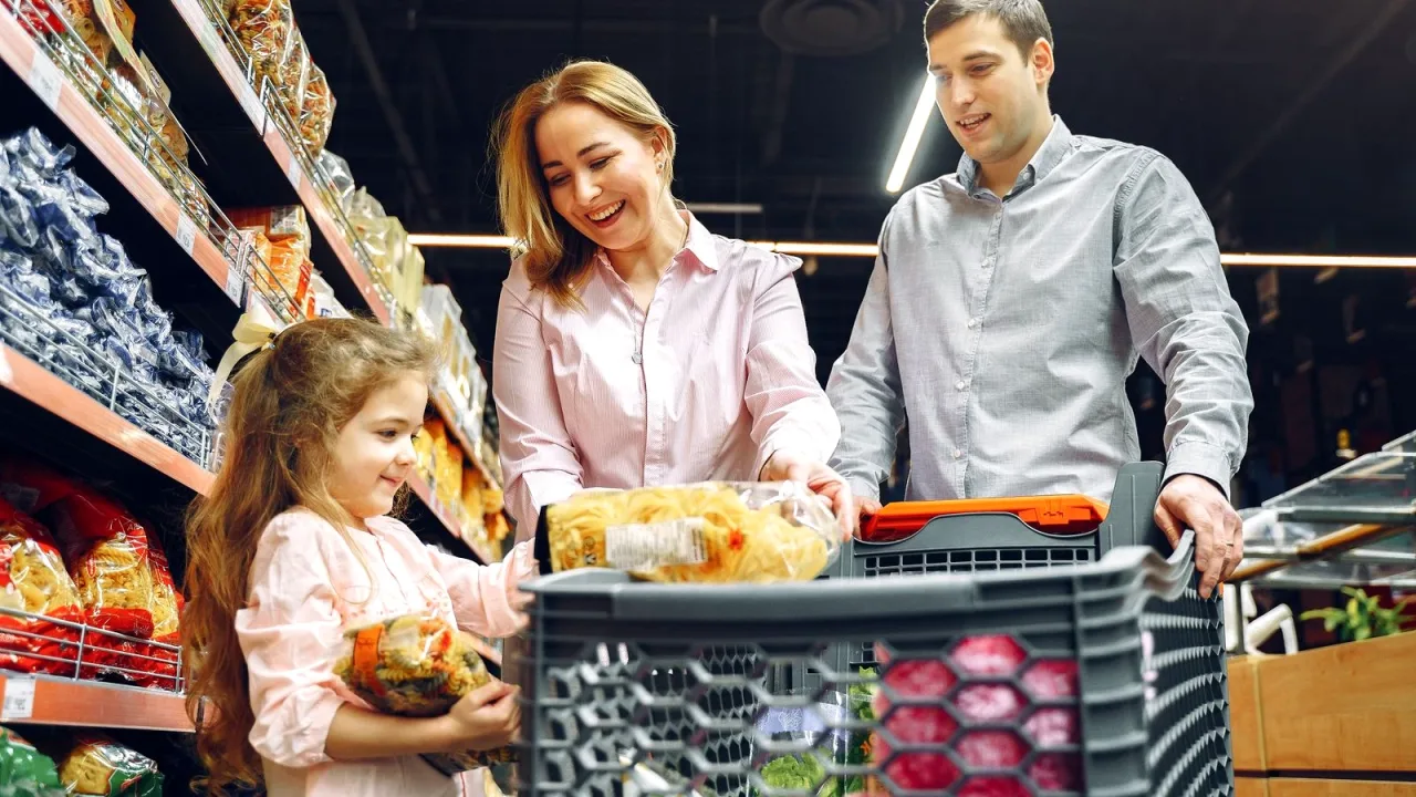 Market reyonunda ambalajlı ürünler